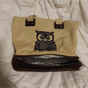 Glam Naturale | Owl Tote Cooler Beach Bag